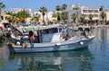 Greek Fishing Boats docked at Kos Port Royalty Free Stock Photo