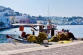 Greek Fishing Boats, Leros, Greece, Western Europe Royalty Free Stock Photo