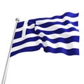 Greek flag Royalty Free Stock Photo