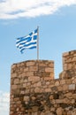 Greek Flag Royalty Free Stock Photo