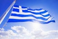 Greek flag Royalty Free Stock Photo