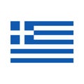 Greek flag sign. National symbol of Greece. National Greek flag for Independence Day. Greece traditional flag Royalty Free Stock Photo