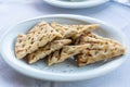 Greek flatbread lagana in Greece