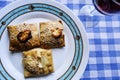 Greek Food. Kalitsounia Cheese and Spinach Pies, Royalty Free Stock Photo