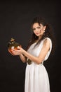 Greek girl with jug Royalty Free Stock Photo