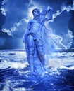 Greek god Poseidon Royalty Free Stock Photo