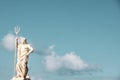 Greek god of sea poseidon statue Royalty Free Stock Photo