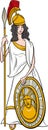 Greek goddess athena cartoon