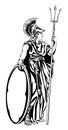 Greek Goddess Athena Warrior