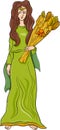 Greek goddess demeter cartoon