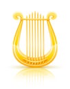 Greek golden lyre Royalty Free Stock Photo