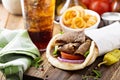 Greek gyro pita wrap