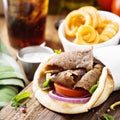 Greek gyro pita wrap