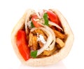 Greek gyros pita Royalty Free Stock Photo
