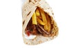 Greek gyros pita Royalty Free Stock Photo