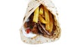 Greek gyros pita Royalty Free Stock Photo