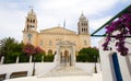 Greek Island Agia Triada Church in Lefkes village Paros Island Royalty Free Stock Photo