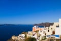 greek island architecture sea view santorini Royalty Free Stock Photo