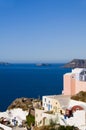 greek island architecture sea view santorini Royalty Free Stock Photo