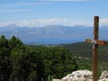 The Greek Island of Evia from mount Prnitha, Greece