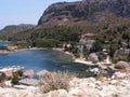 Greek Island Neighbourhood, Kastellorizo/Meyisti Royalty Free Stock Photo