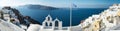 Greek island panorama Royalty Free Stock Photo