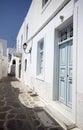 Greek island street scene Royalty Free Stock Photo