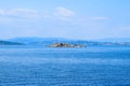 Greek islands in the Aegean sea, beautiful nature, rocks and clean blue water 3 Royalty Free Stock Photo