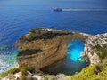 Greek Islands Coast, Blue Lagoon Royalty Free Stock Photo