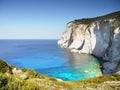 Greek Islands Coast, Blue Lagoon Royalty Free Stock Photo