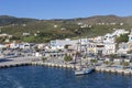 Greek Islands. View of the port of Gavrio Andros Island, Cyclades, Greece