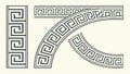 Greek Key Corner & Border Set - Classic Decorative Vector, vector design Generative AI Royalty Free Stock Photo