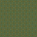 Greek key, fret geometric seamless pattern