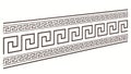 Greek Key Pattern Border - Ancient Meander Vector Design, vector design Generative AI Royalty Free Stock Photo