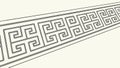 Greek Key Pattern Border Design Element, Vector, Generative AI Royalty Free Stock Photo