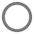 Greek key round frame. Typical egyptian, assyrian and greek motives circle border.