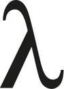 Greek lambda sign