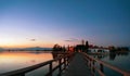 Greek monastery at dusk Royalty Free Stock Photo