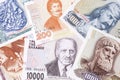 Greek money, a background Royalty Free Stock Photo