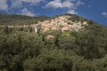 Greek mountain village on Corfu island Royalty Free Stock Photo