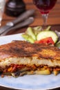 Greek moussaka dish