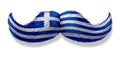 Greek mustache symbol