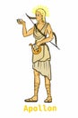Greek mythology Gods,Apollon background