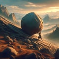 Greek Mythology Sisyphus Royalty Free Stock Photo