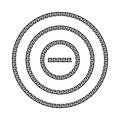 Greek national antique round pattern, . Royalty Free Stock Photo