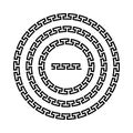 Greek national antique round pattern, . Royalty Free Stock Photo