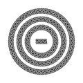 Greek national antique round pattern, . Royalty Free Stock Photo