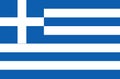 Greek national flag, official flag of greece accurate colors Royalty Free Stock Photo