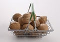 Greek Nuts in a Toy Shopping Basket