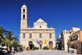 The Greek Orthodox Cathedral dedicated to Panagia Trimartyri Chania Crete, Greece Royalty Free Stock Photo